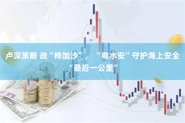 卢深策略 战“桦加沙”， “粤水安”守护海上安全“最后一公里”