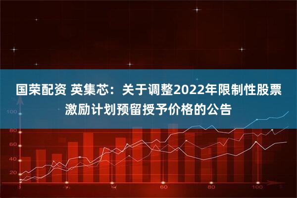 国荣配资 英集芯：关于调整2022年限制性股票激励计划预留授予价格的公告