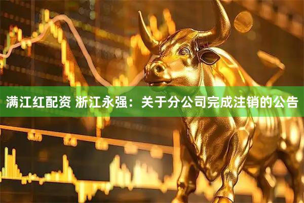 满江红配资 浙江永强：关于分公司完成注销的公告